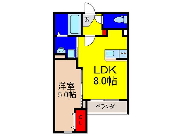 パロス瓢箪山ラドノルテの物件間取画像